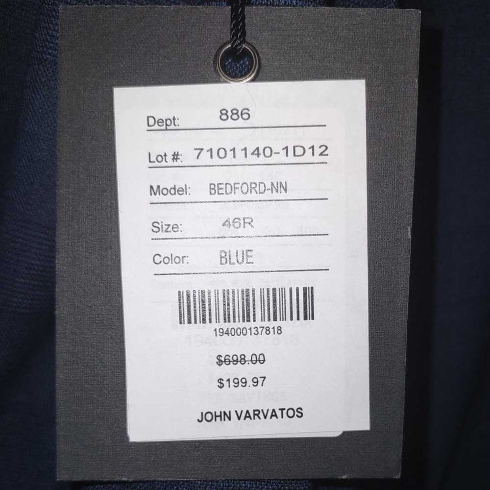 John Varvatos suit